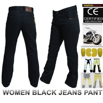 Women Motorbike Cotton Jeans Pants Reinforced with DuPont™ Kevlar® fiber